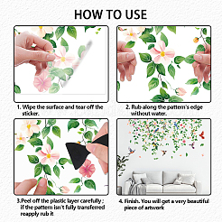 Полупрозрачные самоклеящиеся наклейки на стену из ПВХ STIC-WH0041-001