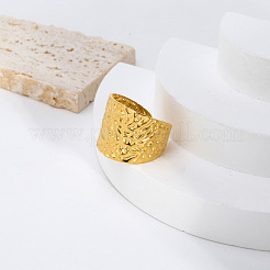 Регулируемые широкие текстурированные манжеты из нержавеющей стали 304 со складками для женщин&nbsp;GM6773