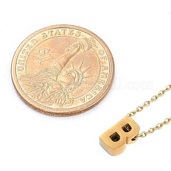 Ионное покрытие(ip) 304 нержавеющая сталь подвески ожерелья NJEW-R050-01G-02