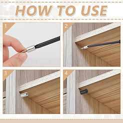 90 шт. 3-х цветные железные мебельные полкодержатели с пластиковым противоскользящим чехлом&nbsp;AJEW-BC0009-14