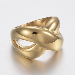 Ионное покрытие (ip) 304 нержавеющая сталь широкие кольца для пальцев RJEW-H125-45G