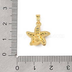 Anhänger aus Messing und Strass im Ozean-Stil&nbsp;RB-CBA4B36-04G-03