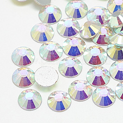 Cabochons de strass en verre à dos plat&nbsp;RGLA-T090-SS3-02