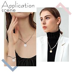 40 шт. 4-цветные подвески из нержавеющей стали с вакуумным покрытием PVD STAS-PH0003-88