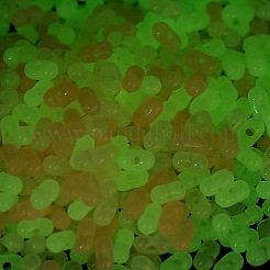 Светящиеся прозрачные акриловые бусины LACR-D009-01F