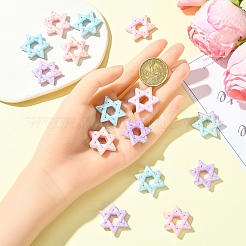 15шт акриловые бусины с УФ-покрытием&nbsp;PACR-YW0001-43