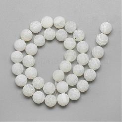 Естественные выветрившиеся агатовые бусинки G-S237-8mm-03