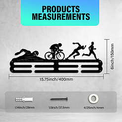 Спортивная тема железная вешалка для медалей настенная стойка для дисплея&nbsp;ODIS-WH0021-573