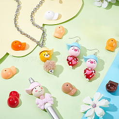 52 шт. 13-цветные непрозрачные акриловые бусины OACR-PH0004-55