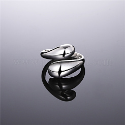 925 кольцо-манжета из серебра {925} пробы с родиевым покрытием JR785A