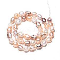 Нити из натурального культивированного пресноводного жемчуга PEAR-N014-06G-01