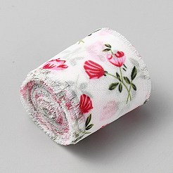 Ruban polyester à motif floral de 5 m&nbsp;OCOR-WH20005-70B