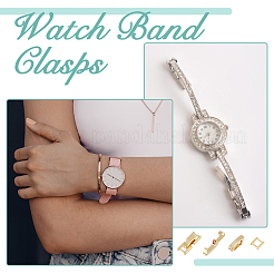 60 шт. 2 стиля экологически чистых латунных застежек для часового ремешка KK-DC0003-99