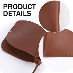 Прямоугольный футляр для очков из искусственной кожи&nbsp;AJEW-WH20130-58A