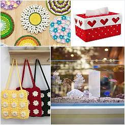 Прямоугольные листы холста из пластиковой сетки&nbsp;DIY-WH20066-006B