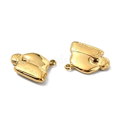 304ステンレススチールチャーム  クリスマスの帽子のチャーム  14KGP本金メッキ  12x12.5x2.5mm  穴：1mm&nbsp;STAS-L022-344G