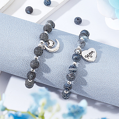 2 нить натуральных и окрашенных кракле-агатовых бусин G-OC0002-59