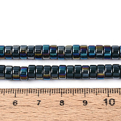 Brins de perles en verre opaque plaquées de couleur AB&nbsp;LS-GLAA-T026-3x6mm-P16