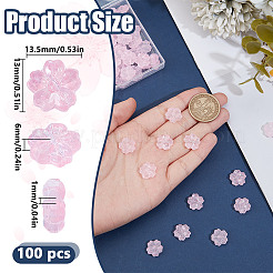 100 шт. Прозрачные стеклянные бусины&nbsp;GLAA-DR0001-04A