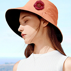 Украшение для обуви из искусственной кожи с цветком&nbsp;AJEW-WH20020-341A