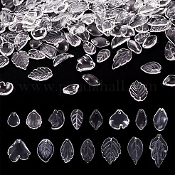 150 шт. 15 вида прозрачных стеклянных бусин-лепестков&nbsp;GLAA-TA0002-85