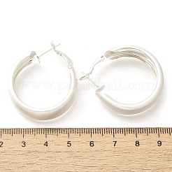 Orecchini a cerchio in ottone per donna&nbsp;LS-EJEW-A121-17A-S