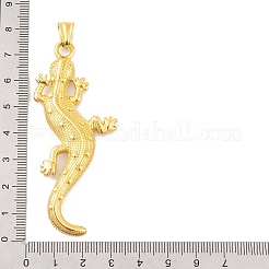 304ステンレススチール製ビッグペンダント  ヤモリのチャーム  ゴールドカラー  73x31x6.5mm  穴：9x5mm&nbsp;STAS-K283-24G