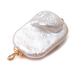 Подвески из натуральной жемчужины кеши в медной проволоке в обертке в стиле барокко PALLOY-JF02799