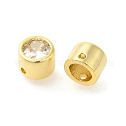 Плоскость стойка колонна покрытие латунь микропаве прозрачные кубические циркониевые бусины KK-S396-45G