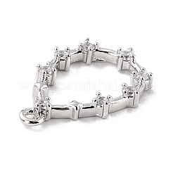 Кулоны из экологически чистой латуни с прозрачным кубическим цирконием&nbsp;ZIRC-C027-09P-RS