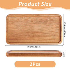 Plateaux de service en bois d'acacia&nbsp;AJEW-WH0455-139A