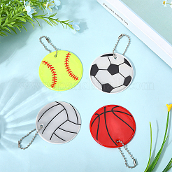 20 шт. 4 стиля ПВХ спортивный мяч подвеска украшение KY-SP0001-59