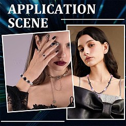 Наборы для самостоятельного изготовления эластичных браслетов в готическом стиле&nbsp;DIY-SC0030-43