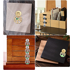 16 шт. 4 стиля ручек для ящиков из цинкового сплава с эмалью FIND-GF0005-47