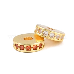 Латунные микро проложить кубического циркония бусы&nbsp;KK-H533-01G-04