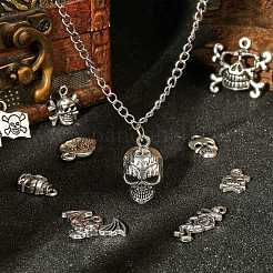 100шт 10 стиля подвески из сплава в тибетском стиле&nbsp;SKUL-CJ0001-01