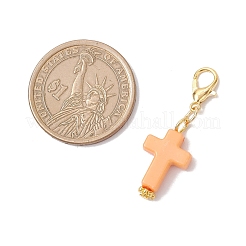 Decorazioni pendenti a croce in acrilico&nbsp;HJEW-JM03778-01