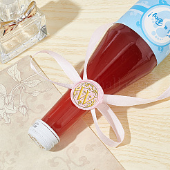 Латунные восковые печати с деревянной ручкой AJEW-WH0412-0256