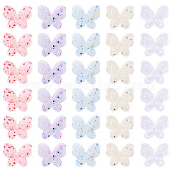 50 шт. 5-х цветные непрозрачные акриловые бусины в стиле мраморного камня OACR-TA0003-64