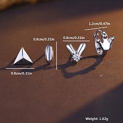 Простой подарок на День святого Валентина: 925 серебряная серьга для женщин RK8453-2