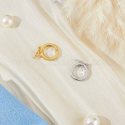 2 шт. 2 цвета 925 застежка-крутилка из стерлингового серебра&nbsp;STER-FH0001-09