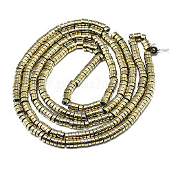 Гальванизировать немагнитных синтетический гематит бисер пряди X-G-S352-42A-01