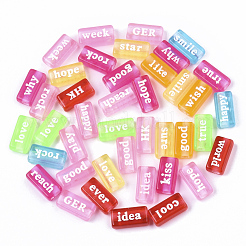 Прозрачные акриловые бусины&nbsp;X-MACR-S273-30