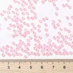 MIYUKIラウンドロカイユビーズ  日本製シードビーズ  （rr518)綿あめピンク裏地  8/0  3mm  穴：1mm  約422~455PCS /ボトル  10 G /ボトル&nbsp;SEED-JP0009-RR0518