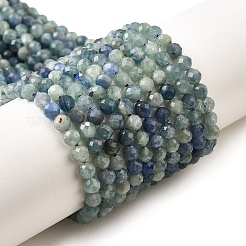 Натуральные нити из кианита / цианита / дистенового бисера G-G259-D04-4mm