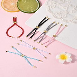 6 шт. 6 цвета нейлоновых шнуров для изготовления браслетов AJEW-FS0001-38