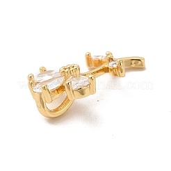 Стойки обшивки латунь микро проложить Циркон подвеску&nbsp;KK-B068-23G