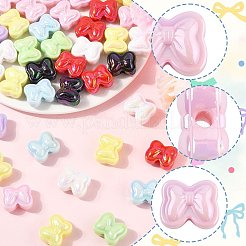 40шт УФ-покрытие непрозрачные акриловые бусины&nbsp;OACR-FS0002-28