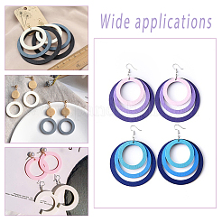 60 шт. подвески из дерева ручной работы 10 цветов FIND-NB0003-79