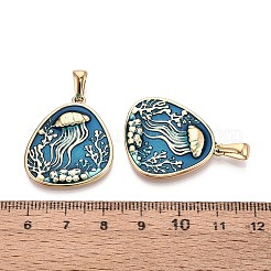 Подвески из нержавеющей стали 304 и эмали&nbsp;STAS-T072-72A-G